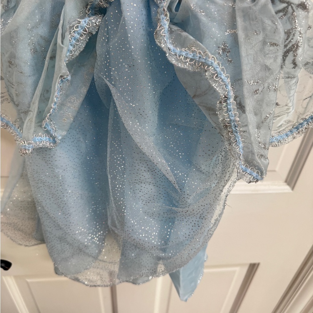 Disney Girls 4 - 6 Cinderella Blue Sparkle Princess Dress Up Costume - Picture 7 of 14